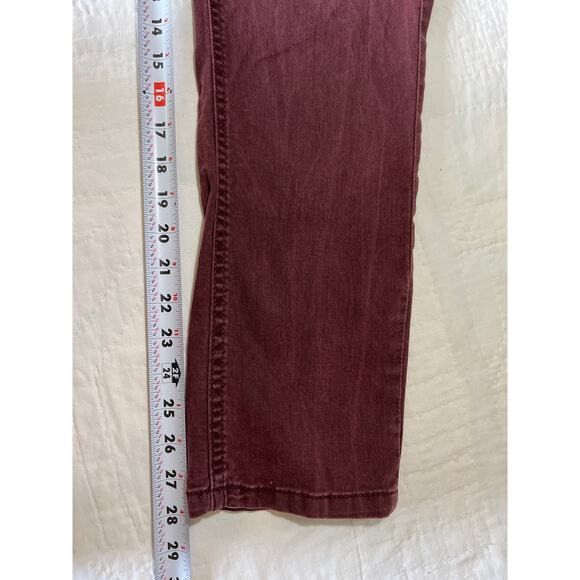 English Laundry Jeans Men 32x30 Dark Red Straight Leg Stretch Denim - Picture 10 of 10
